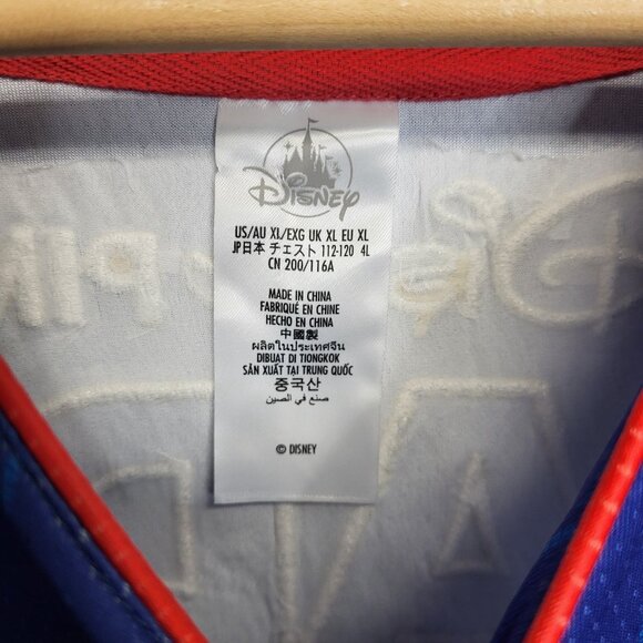 Disney Pin Trader Jersey Adult XL Blue Baseball Button Down Short Sleeve 2025 - Picture 9 of 10